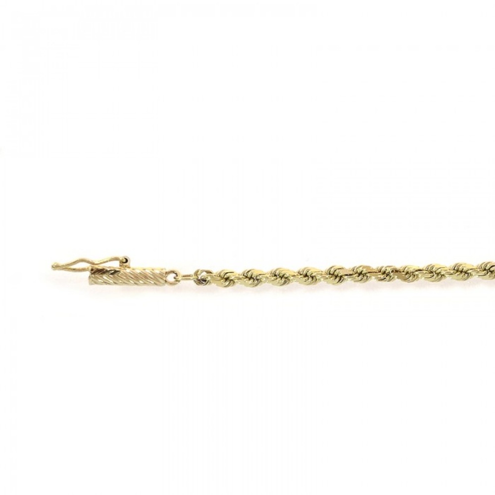 14K Yellow Gold 20 Inch Rope Chain 5.9 Grams - Picture 4 of 5
